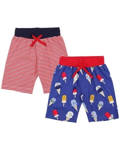 Lilly And Sid 2Pk Happy Ice/Stripe Short - Picture 1 of 7