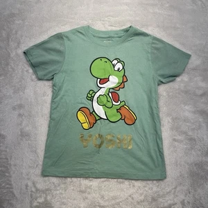 YOSHI T-Shirt Kinder Small Grün Kurzarm - Bild 1 von 9