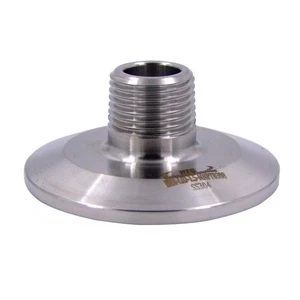 1.5" Tri Clamp to 3/8" NPT Male MNPT Thread Fitting Stainless Steel 304 - Picture 1 of 3