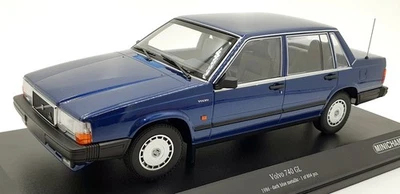 Minichamps 1/18 Scale Diecast 155 171701 - Volvo 740 GL 1986 - Dark Blue Met - Image 1 of 4