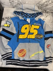 Disney Youth Small (7/8) Cars Lightning McQueen Zip Hoodie - Picture 1 of 4