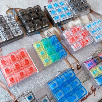 Finger Decompression Button Toy for Office School Bag Keychain Pendant - Image 1 of 4