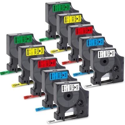 MARKENLOS Kompatibel Dymo D1 Schriftband 12mm 9mm 6mm 45013 40913 LabelManager 160 280 420