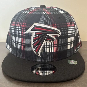 Atlanta Falcons New Era 9fifty Snap-Back Hat Unisex Plaid/Black New - Picture 1 of 7
