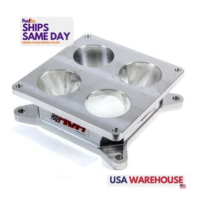 High Velocity Heads SS4500/4150-2AL, One Polished Aluminum 4500 Carb To 4150 Int - Image 1 of 4