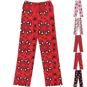 Cute Kitty Spiderman Pyjama Bottoms Women Warm PJ's Trousers Pants Nightwear▪ - Picture 1 of 16