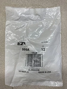 EZ Ilco 999A Y2 NOS Yale Key Blanks Lot Of 10 - Picture 1 of 2