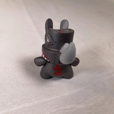Kidrobot Fatcap Series 3 D. Ross Scribe Rhino Gray 2.5" Graffiti Art Toy fat cap - Image 1 of 4