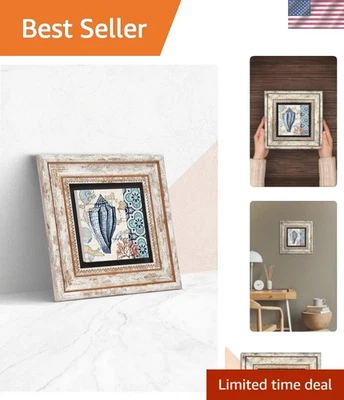 Подлинный натуральный камень настенное искусство с яркий дизайн ракушки - 20 см и 30 см - Изображение 1 из 4