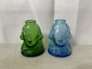 Vintage Wheaton NJ Green Glass Gent President George Washington First War Peace - Picture 1 of 6
