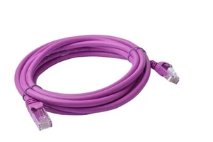 8Ware Cat6a UTP Ethernet Cable 3m Snagless Purple - Picture 1 of 1