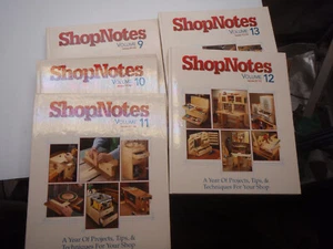 ShopNotes Magazines Binder Lot Of 5 With 60 Magazines EXCELLENT Condition SET VG - Bild 1 von 4