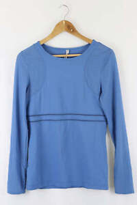 Lorna Jane Blue Log Sleeve Top M by Reluv Clothing