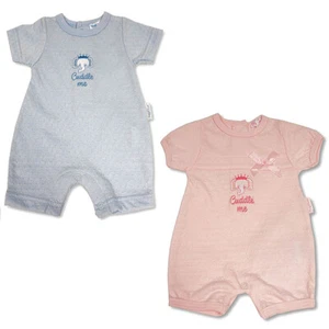 Premature Baby Romper Boy Girl Prem Tiny Early Small Elephant Pink Blue - Picture 1 of 7