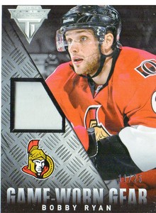 2013-14 (SENATORS) Panini Titanium Game Worn Gear Patch #GGBR Bobby Ryan