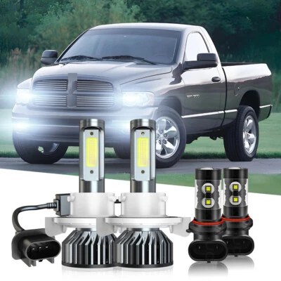 Faros antiniebla LED para Dodge Ram 1500 2500 3500 2006-2008 4 piezas Foto 1 de 4