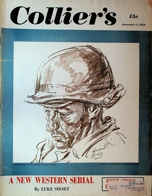 Collier's Magazine November 4 1950 Johnny Karras Howard Brodie Luke Short - Image 1 of 2