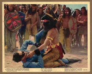 CLAYTON MOORE The Lone Ranger (1956) Full Color 8 x 10 ORIGINAL Fight Scene! - Picture 1 of 2