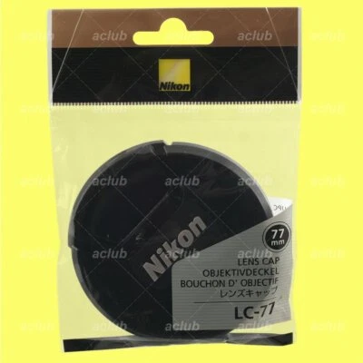 Genuine Nikon LC-77 Front Lens Cap 77mm Snap-On Lens Dust Cover Protector - Image 1 of 2