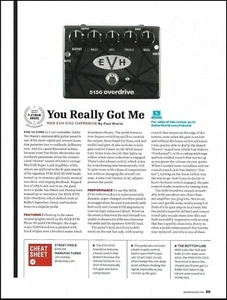 MXR EVH 5150 Overdrive guitar effects pedal 2016 sound check review article - Picture 1 of 3