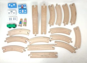 Vintage Ikea Wooden Train set binari railway trenino legno - Imagen 1 de 1