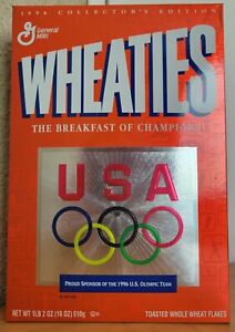 Wheaties Cereal Box 100 Years Of U.S. Olympic Achievements - 18 oz Unopened