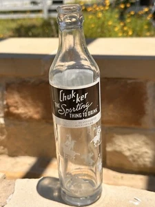 Chuk-ker Beverages ACL Soda Bottle Cen-Tex Beverages Co. Temple Texas Polo Horse - Picture 1 of 19