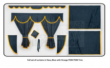 Truck curtains in NAVY BLUE (Scania, Man, Volvo, Renault, Iveco, Daf, Mercedes)