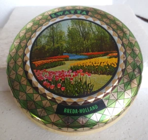 Kwatta Cacao cocoa tin / Breda Holland Tulip Gardens - Picture 1 of 8