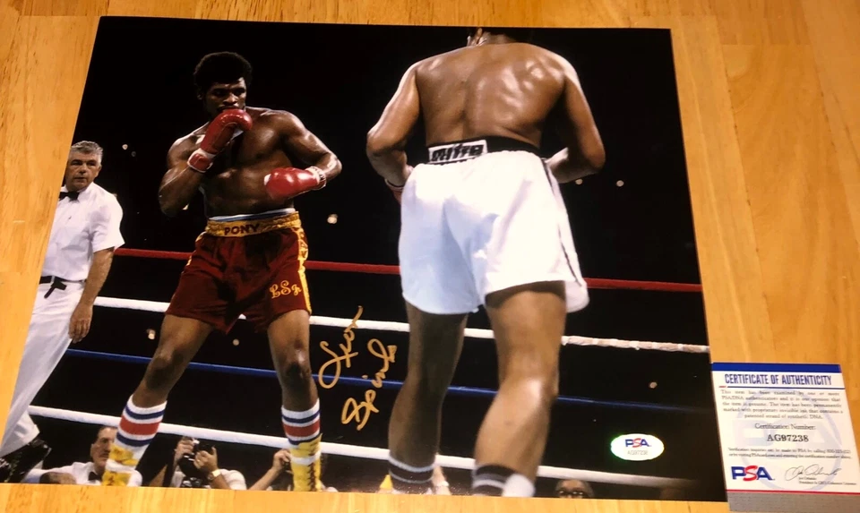 Leon Spinks Boxing World Champion Signed Autographed 11x14 Photo PSA  Muhammad G - Image 1 of 1