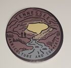 State of Tennessee-Set of 2 Stickers-River Landscape Art -Agriculture & Commerce