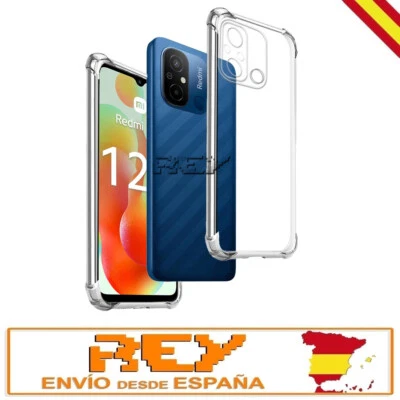 REY® Funda Silicona Antishock para XIAOMI REDMI 12C Carcasa Protector TPU s265