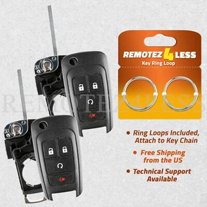 2 For 2015 2016 2017 2018 Replacement Chevrolet Trax Remote Key Shell Case Pad - Picture 1 of 1