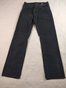 Eddie Bauer Corduroy Jeans Men's 30x32 (30.5x30) Black Straight Gothic - Picture 1 of 10
