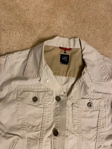 Jacket Boys Jacket GAP kids Cotton Beige Size 10 beautiful - Picture 1 of 5