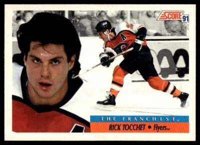 1991-92 Score American The Franchise #334 Rick Tocchet Philadelphia Flyers - Image 1 of 2