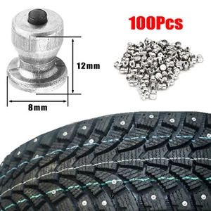 100X Screw Tire Studs Wheel Tyre Snow Emergency Car Motorcycle Tyre Cleats Auto. - Picture 1 of 9