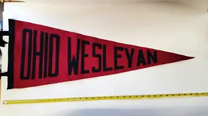 Rare Vintage Ohio Wesleyan University Battling Bishops Felt Pennant 32" - Picture 1 of 2