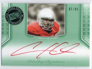 2011 Press Pass Legends Saturday Sigs, Auto, Emerald Red Ink CAM HAYWARD RC /86 - Picture 1 of 2