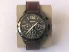 New Fossil Men's Watch Modern Century Brown/black color Genuine Leather MSRP$145