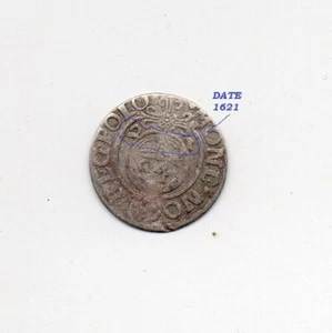 1621 Poland 1/24 Thaler Silver Coin - King Sigismund III - Picture 1 of 2