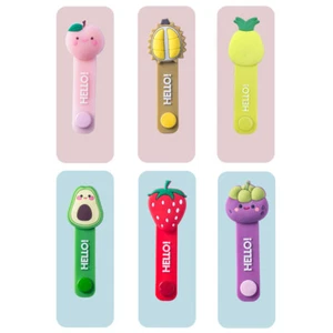 Funny Cartoon Fruit Cable Winder Silicone Cable Winder Cable Organizer Protect + - Photo 1/18