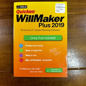 New Nolo Quicken WillMaker Plus 2019 Living Trust Software Mac Windows - Picture 1 of 5