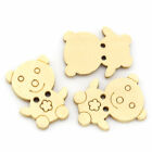 Wooden teddy bear buttons 18mm x 14mm  Novelty buttons  children  UK Supplier