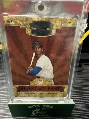 Ernie Banks-2004 Throwback Threads Blast From the Past #8 287/1500 - Image 1 of 2