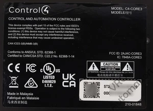 Controlador de automatización del hogar inteligente Surplus Control4 C4-CORE3 - Imagen 1 de 6