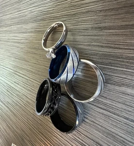 Juego de 5 elegantes anillos - talla 10 - Imagen 1 de 7