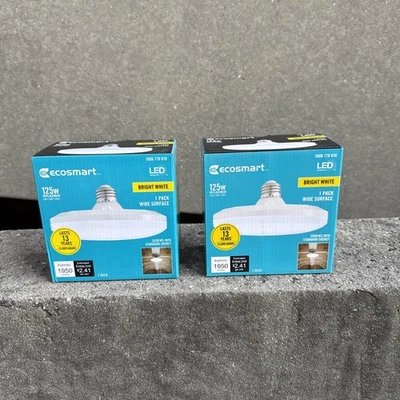 EcoSmart 11UFO125WULND01 125W Equivalent Wide Surface LED Light Bulb 2-Pack New — 第 1/4 张图片