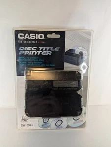 NOS Sealed Casio CW-E60-L CD/DVD Disk Disc Title Printer - Afbeelding 1 van 6