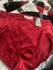 Vanity Fair Body Caress hochgeschnittener Slip 13137 rot, weiß, schwarz M.L Neu mit Etikett - Bild 1 von 8